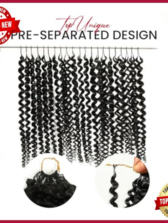 22 Inch Human Hair Extensions Pre-Separated Afro Kinky Curly 40g
